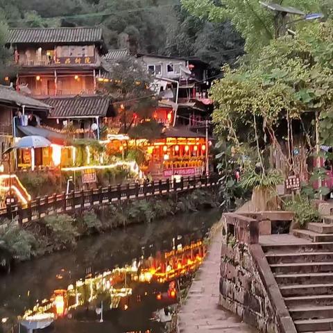 川西自由行①傍晚来到上里古镇～