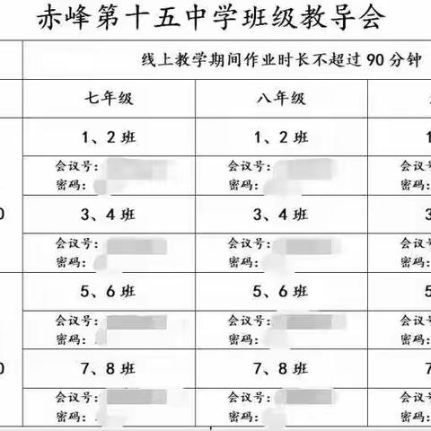 凝心聚力，同商共促 —— 赤峰第十五中学七、八、九年级召开班级教导会