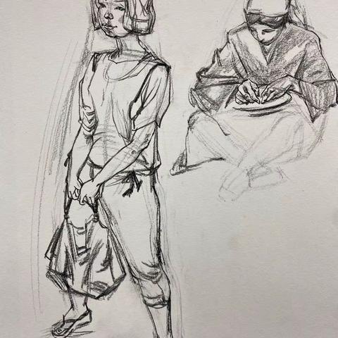 【肖钰婷】速写教研2021.4.13