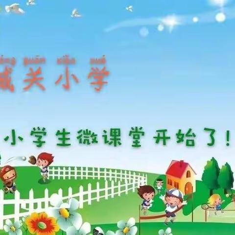 城关小学小学生微课堂开始了！