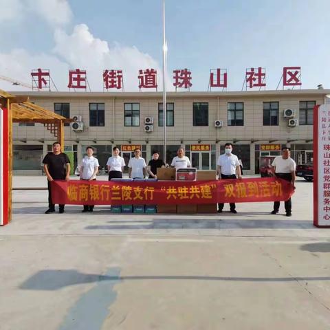 临商银行兰陵支行党支部到“双报到”社区开展共驻共建项目活动