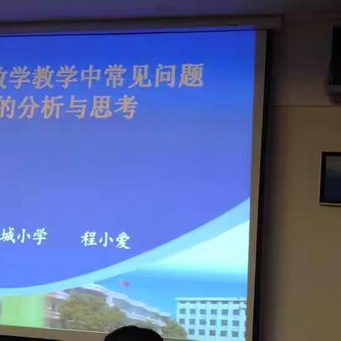 小学数学教学中常见问题的分析与思考——程小爱（副本）