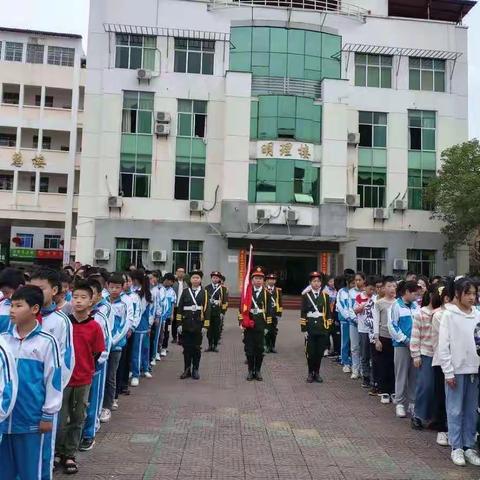 “学党史，颂党恩，争做时代好少年”——恩江二小庆祝建党100周年主题升旗仪式