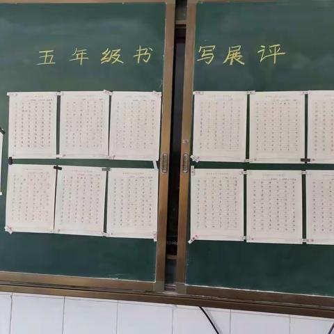 五年级书写展示