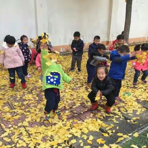 幼儿园，银杏下。