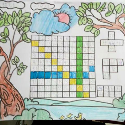 一4班百数表小报优秀作品欣赏