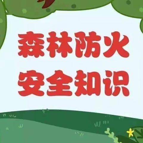 欣雨幼儿园—冬季森林防火宣传知识