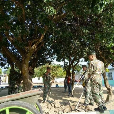 陵水县消防大队帮扶学校落细“国检”工作