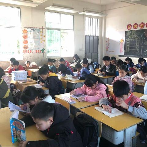 悦读越美，书香致远———靖石乡黄沙小学六年级阅读活动