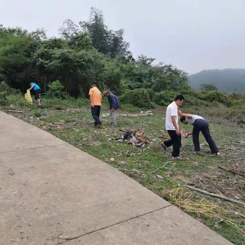 细水乡南渡江河段开展河道清理