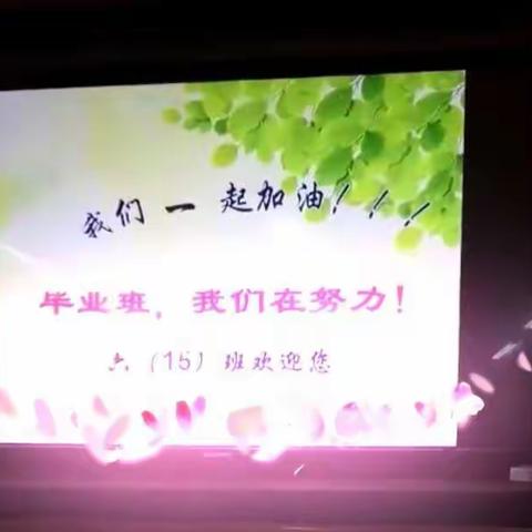 六（15）班家长会总结——静待花开！