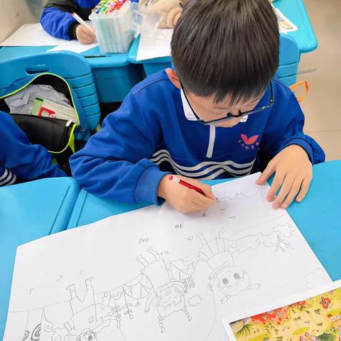 🏫自然岭小学美术社团  六年级（2）班第 九次课堂笔记📝