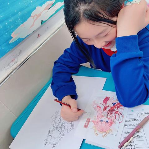 🏫自然岭小学美术社团  六年级（2）班第五 次课堂笔记📝