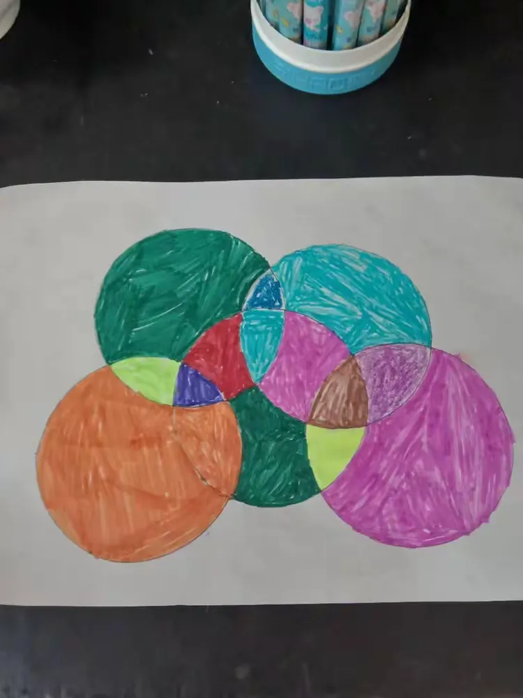 四竹亭幼儿园《活力圆圈画》