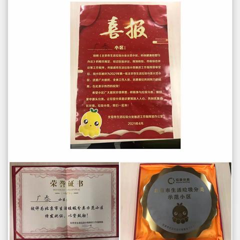 喜报！马连洼街道荣获垃圾分类示范小区、先进集体（单位）和先进个人称号