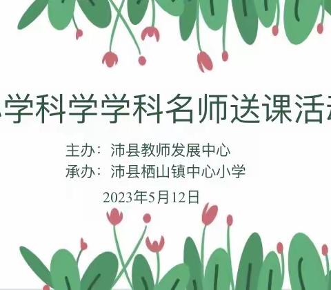 小学科学学科名师送课活动——沛县栖山镇中心小学