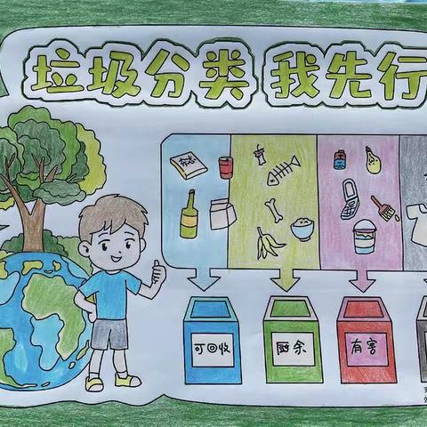 垃圾分类新风尚，你我都是宣传员——滨河二小二年级开展垃圾分类宣传活动