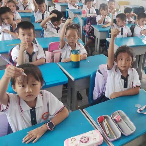 徐家井小学小小书法家社团活动展示（一年级小小书法家是3班）