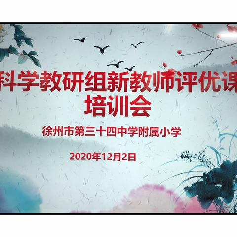 34中附小科学教研组新教师评优课培训会