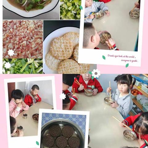 鲁沙尔幼儿园第二周实物对照食谱