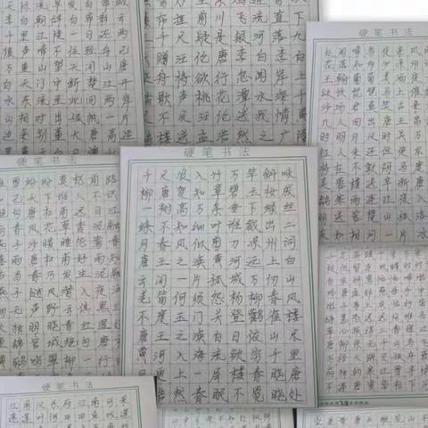 “字字规范育桃李，笔笔生花写初心”—四合乡中心小学教师暑假基本功培训之钢笔字展示