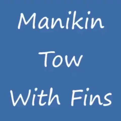 Manikin tow with fins