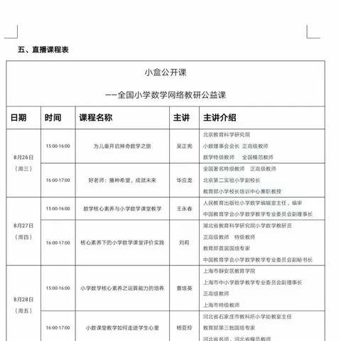 辽阳市白塔区逸夫小学数学组关于“2020年全国小学数学网络教研公益课”心得体会