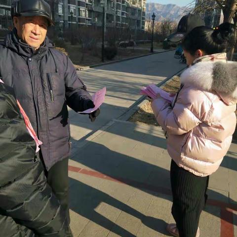 福溪帝苑社区开展“春节期间禁燃禁放烟花爆竹”宣传工作