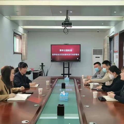 青年公园医养结合示范创建攻坚行动部署会