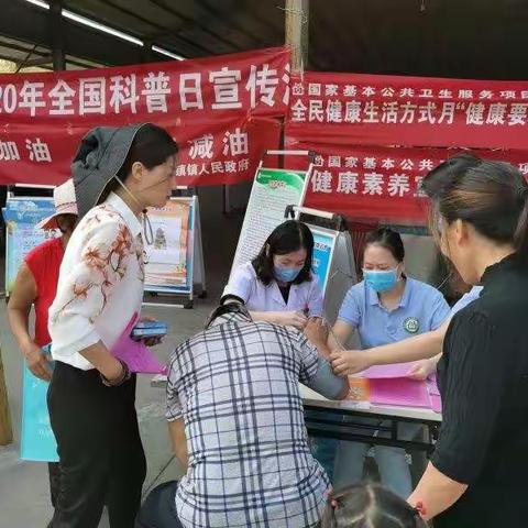 健康生活方式月——健康要加油、饮食要减油，全民促健康走进房镇集。