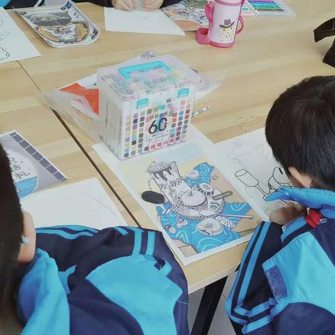 诚睦路小学创意线描社团