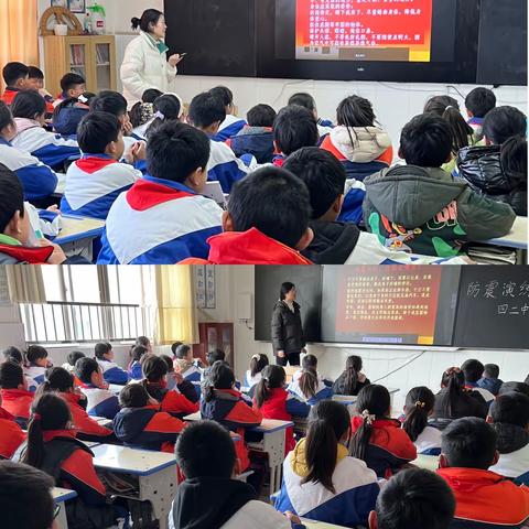 防震演练，安全“童”行——单县一中附属学校防地震演练