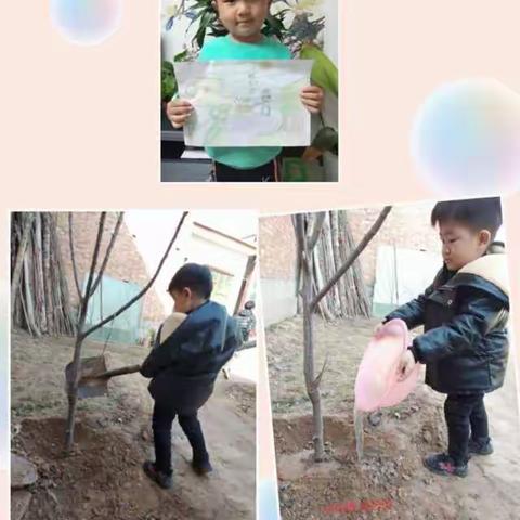 邱县第三幼儿园“小手拉大手 共创美丽庭院”教育实践活动（一）