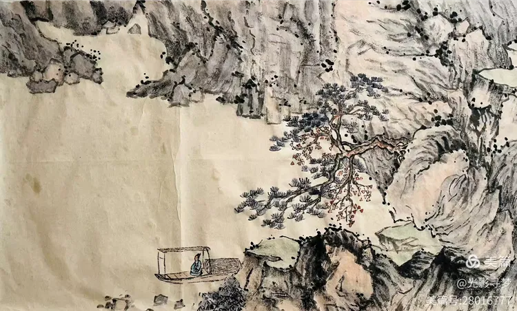 绘墨韵山水 迎灵蛇新春一一2024孙洪山水画练习回顾-华闻时空