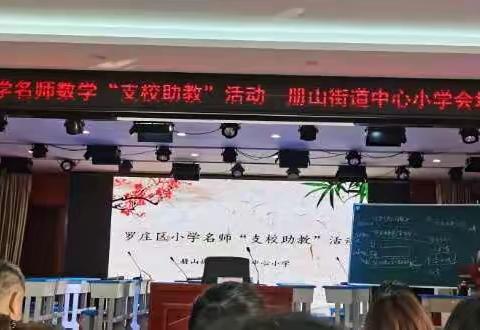 为理解而学，为理解而教——罗庄区小学名师教学“支校助教”活动