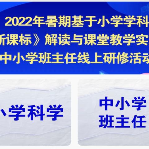 2022暑期中小学班主任线上培训纪实