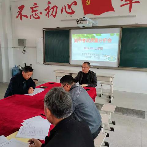 在反思中进步，在总结中提高—苟堂镇玉皇庙小学期中考试质量分析会