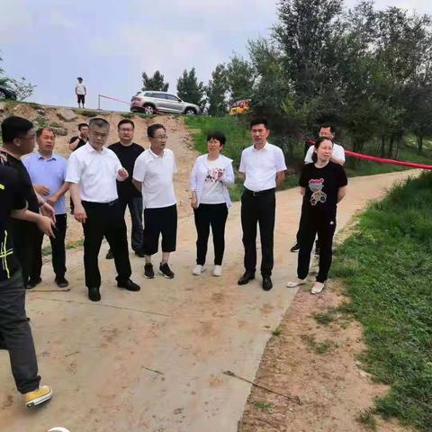 7月24日，区委书记崔邦文同志，区委副书记、代区长文健同志调研指导桃城区防汛抗洪工作