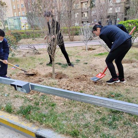 【东城区天宝路街道办事处盛世花园社区】拥抱春天  播种绿色