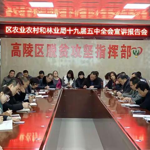 高陵区农业农村和林业局举办党的十九届五中全会精神宣讲报告会