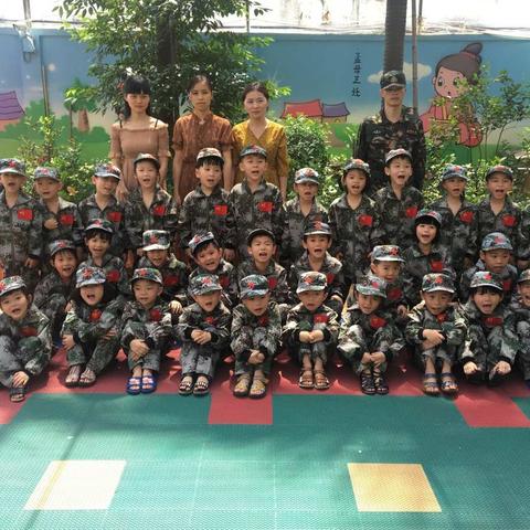 童萌军集团国防军事教育走进阳美幼儿园