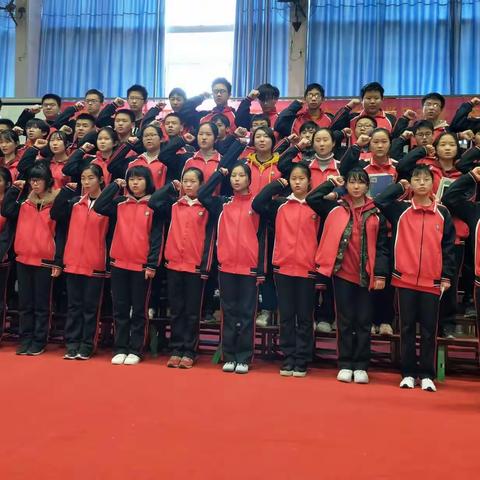 武钢实验5班中考百日誓师大会记