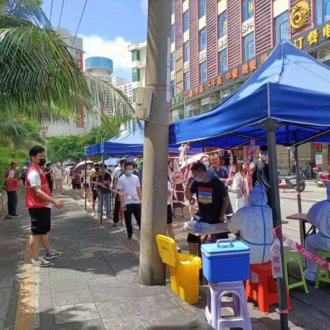 全员核酸检测 共筑疫情防线—美兰区海府街道大英社区开展全员核酸检测工作