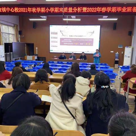 古宜镇中心校召开2021年秋学期小学期末质量分析暨2022年春学期毕业班备考培训会