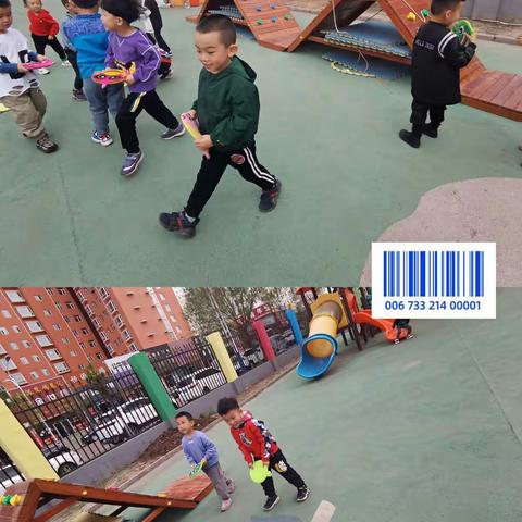 小二班，飞盘的各种玩法。