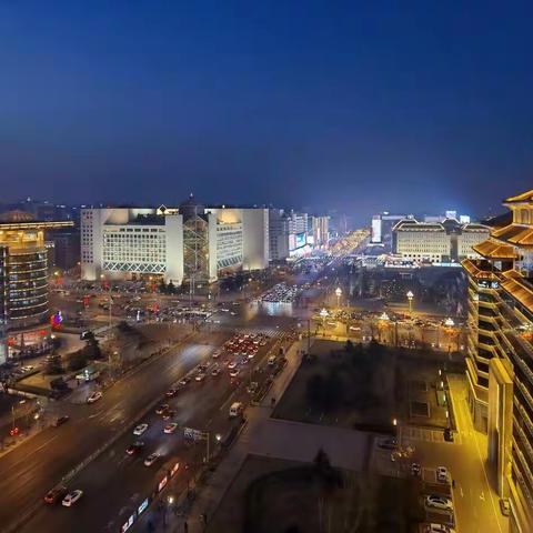 北京春节的夜景