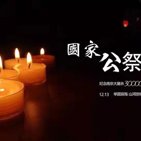 勿忘国耻，振兴中华——大龙华中心校“12.13”国家公祭日