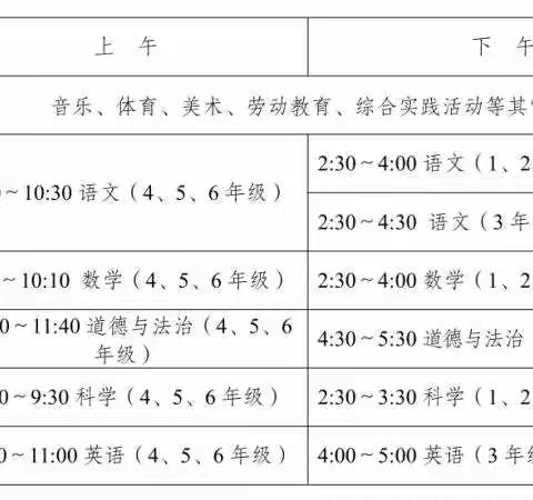 红塔区玉带街道中卫小学2020——2021学年上学期期末检测及寒假安排