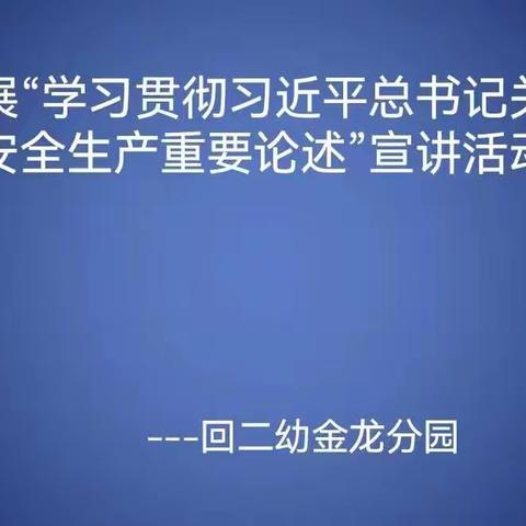 贯彻习近平安全生产重要论述