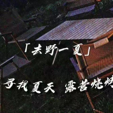 一起去露营吧